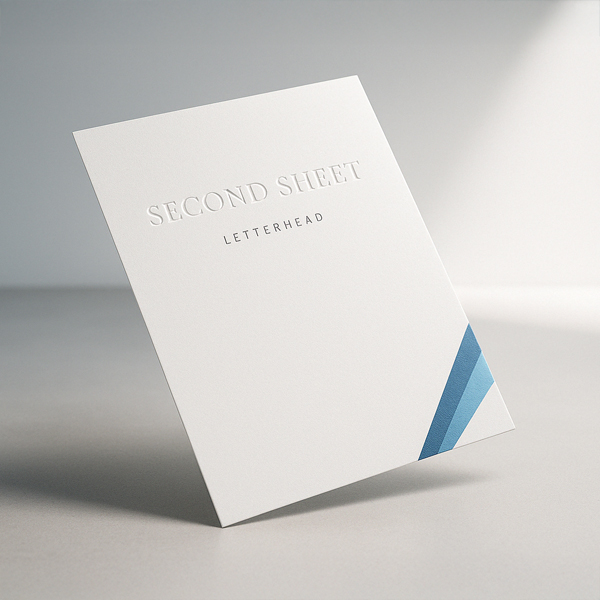 Show details for Second Sheet Letterhead