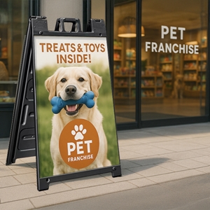 Show details for A-Frame Sign - Franchise