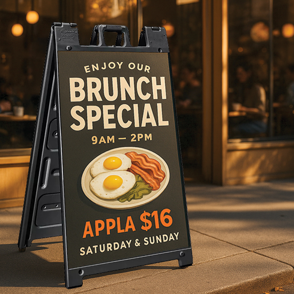 Show details for A-Frame Sign -  Restaurant & Café