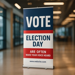 Show details for Retractable Banner - Political